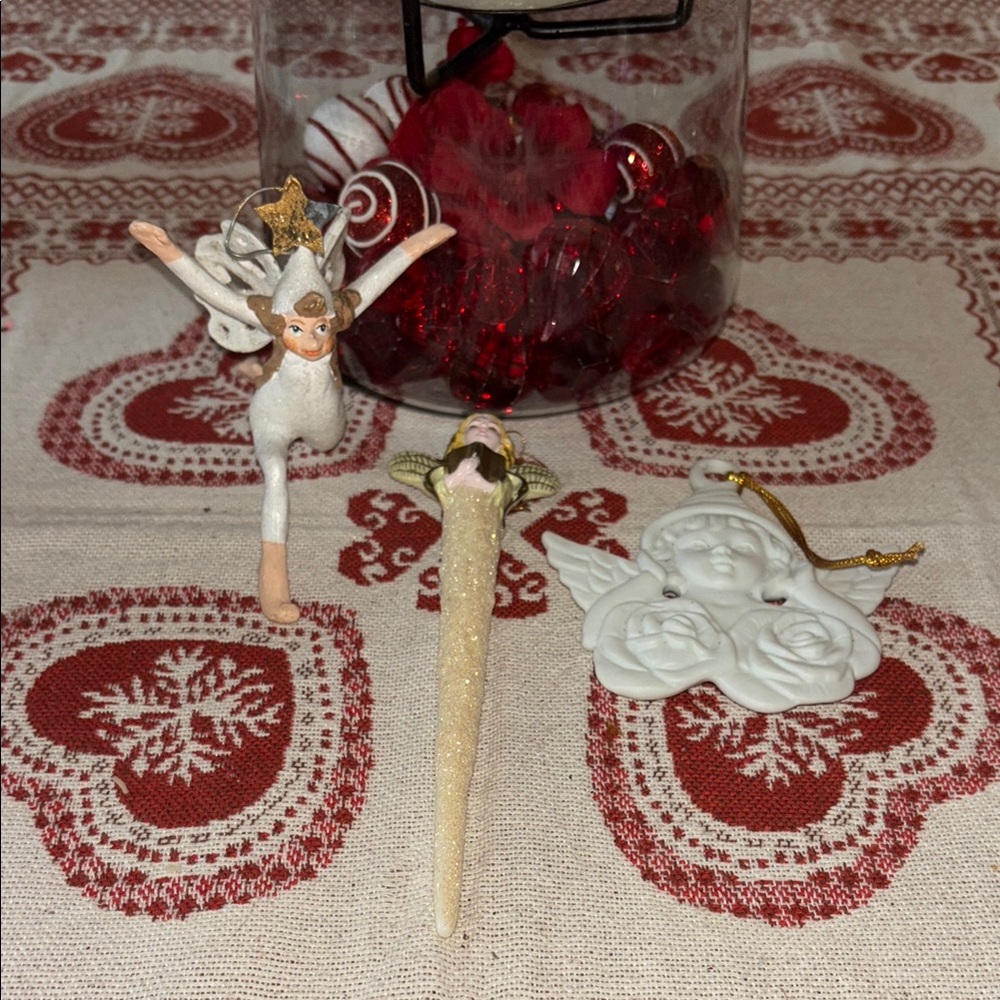 Vintage Angel/Fairy Ornament Lot!